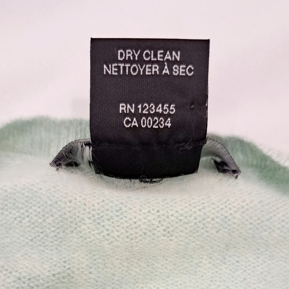 LORD & TAYLOR Mint Green Cashmere Cardigan Sweater - Picture 14 of 15